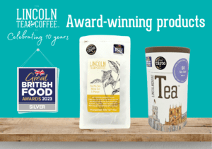 Lincoln tea & coffee award winning products.