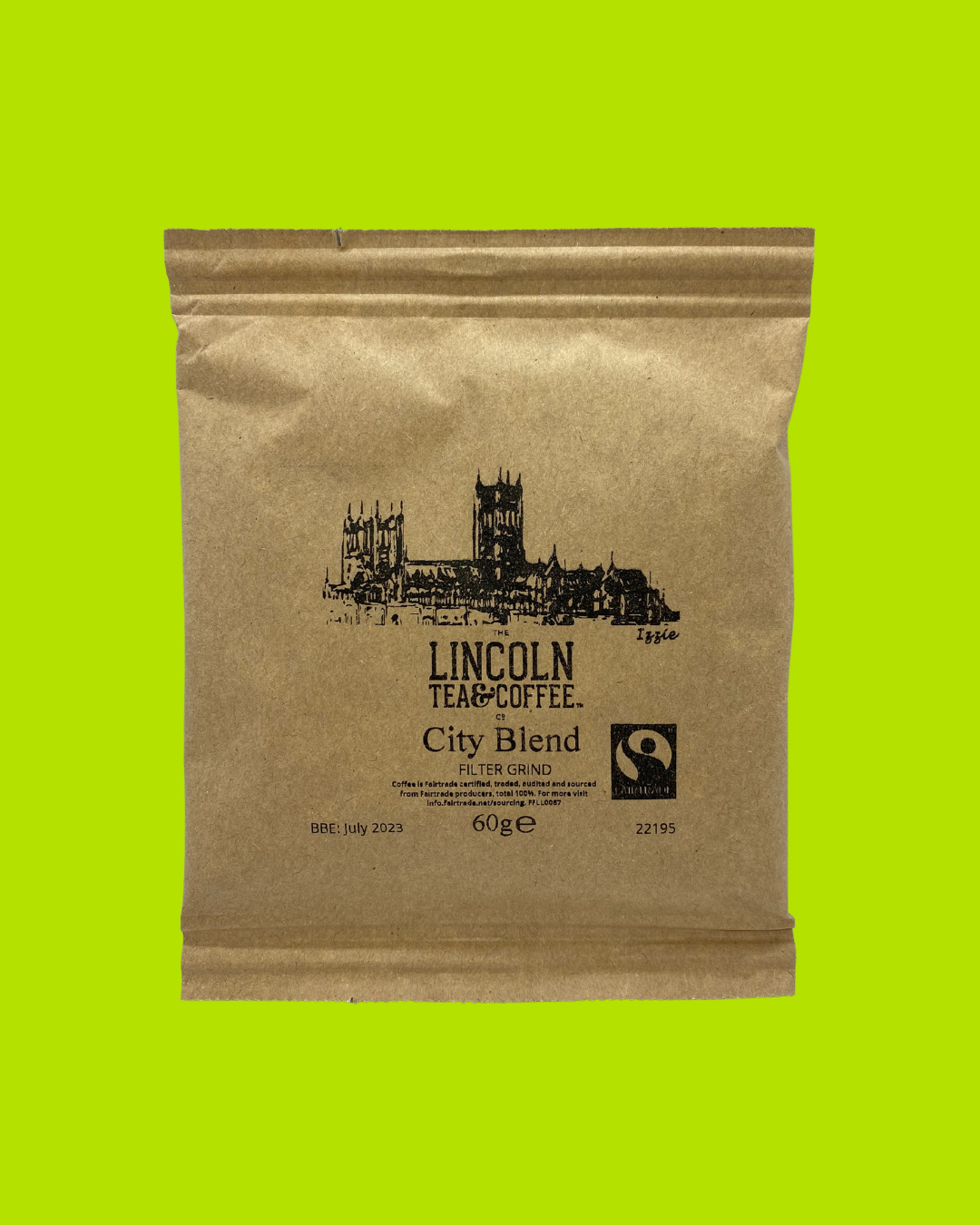 60g sachet, The Lincoln Tea and Coffee Co. City Blend