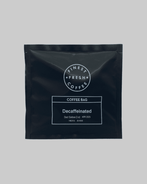 Decaf coffee bag