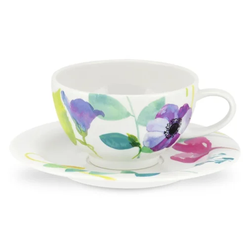 Portmeirion Water Garden Cup, Saucer & Spoon