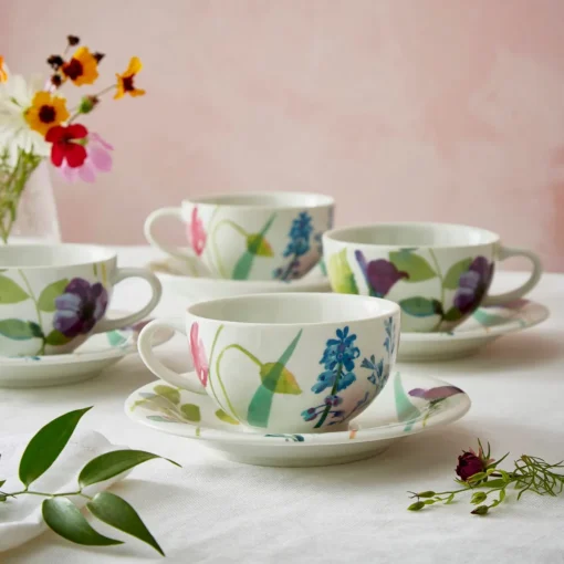 Portmeirion Water Garden Cup, Saucer & Spoon - Image 4