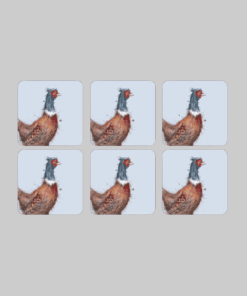 Collage image of chickens with gray background