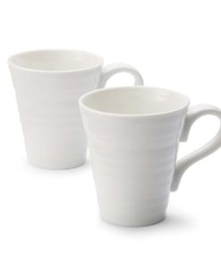 Sophie Conran For Portmeirion Mugs White Small Solo Mugs Set of 2