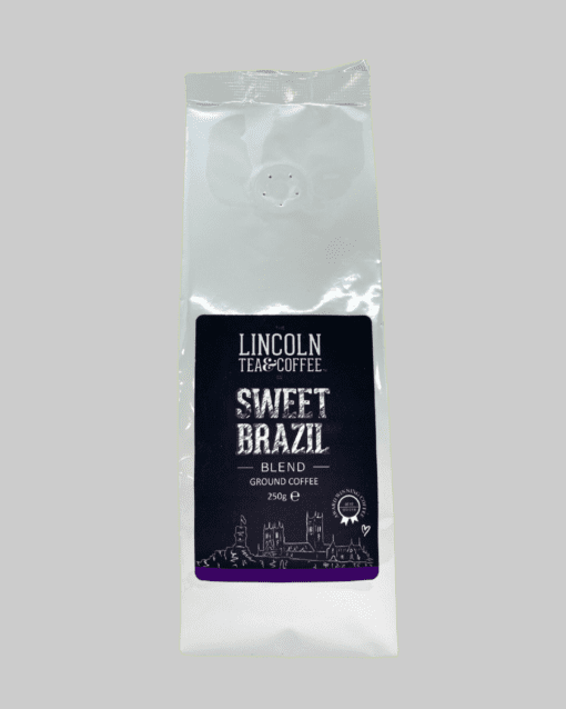 Lincoln coffee's Smart Sweet Brazil Blend 250g Ground Coffee.